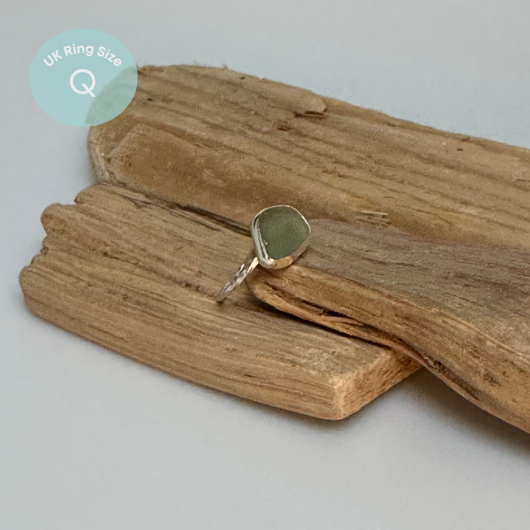 Sea Glass Rings - Sterling Silver