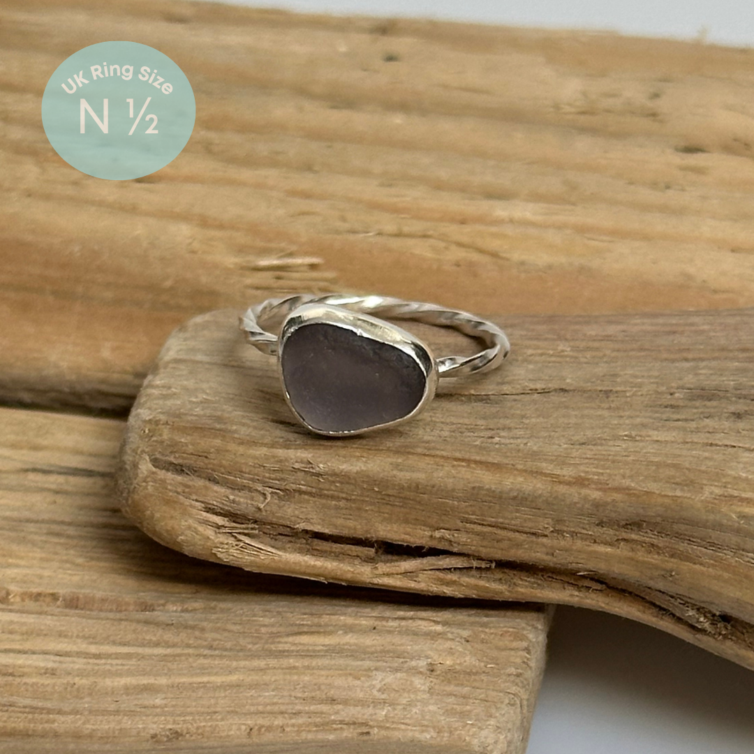 Sea Glass Rings - Sterling Silver
