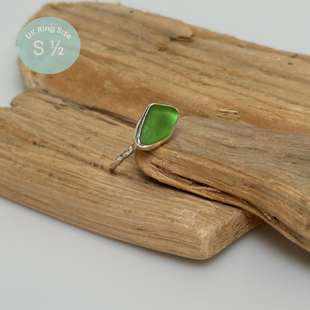 Sea Glass Rings - Sterling Silver