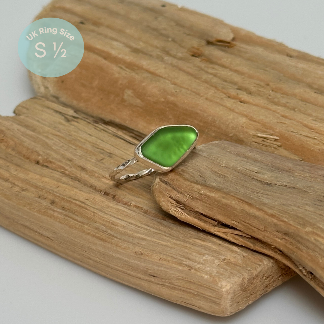 Sea Glass Rings - Sterling Silver