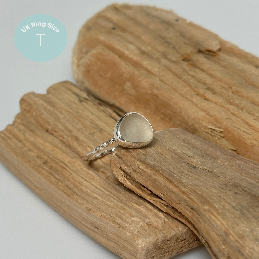 Sea Glass Rings - Sterling Silver