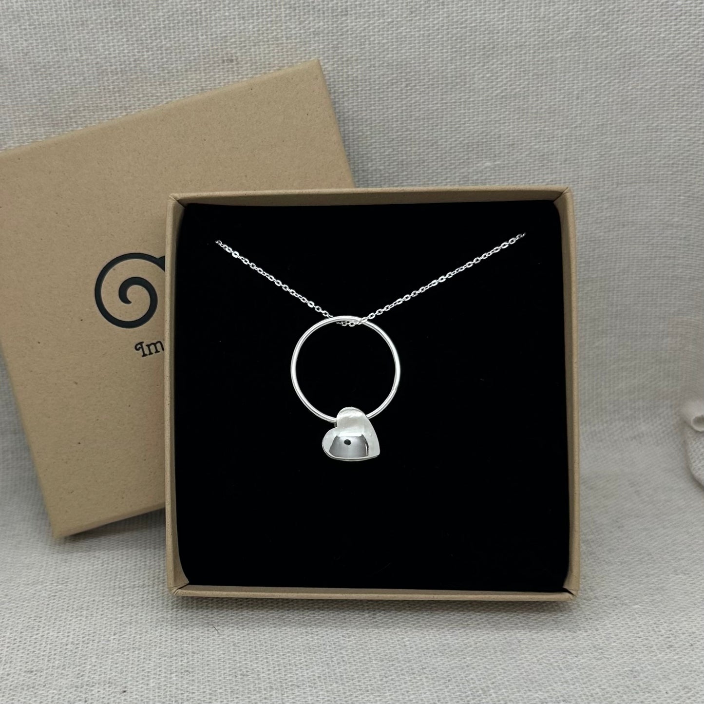 3D Sterling Silver Heart Pendant