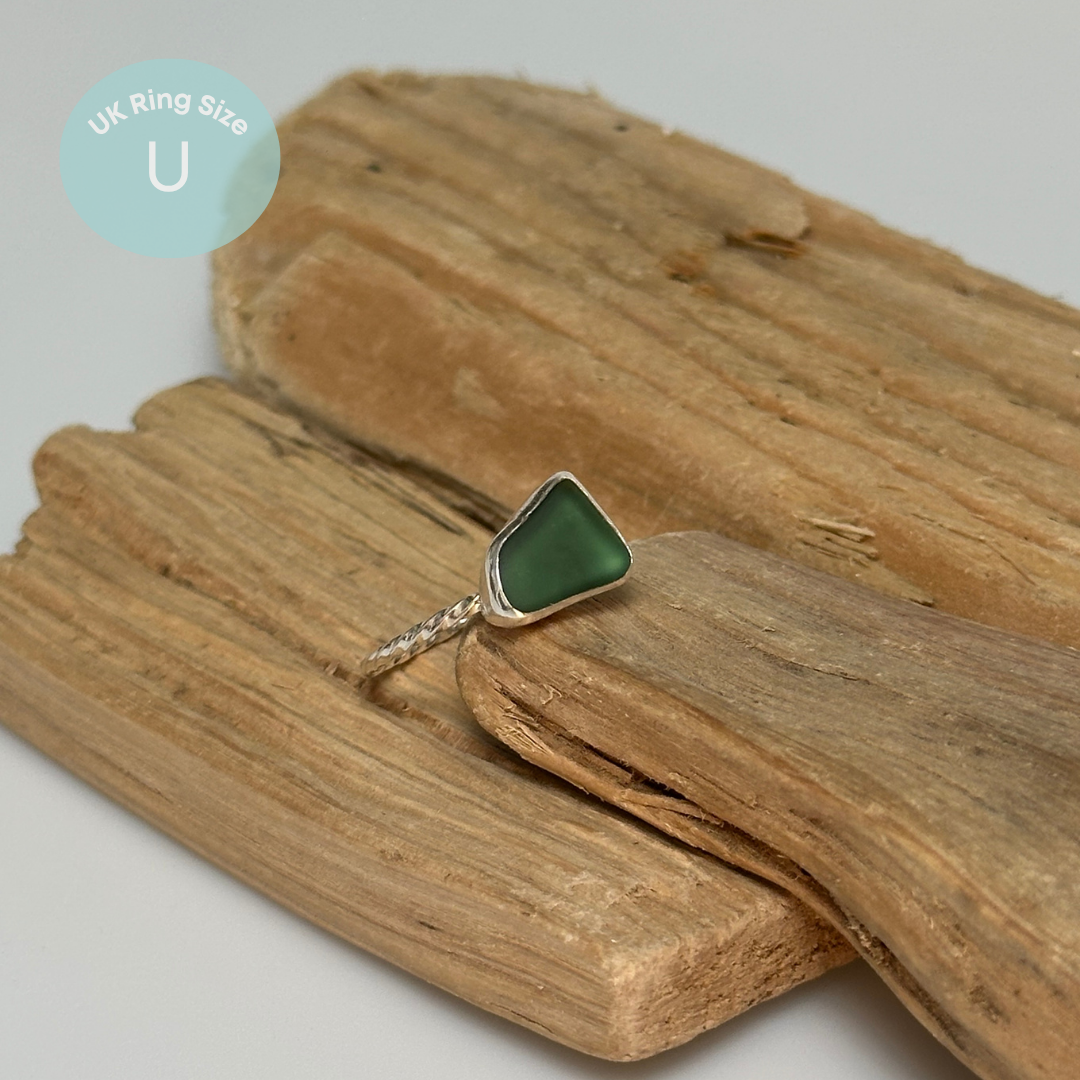 Sea Glass Rings - Sterling Silver