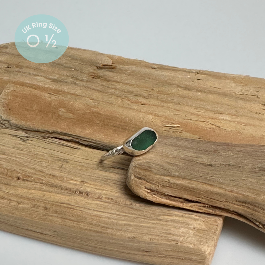 Sea Glass Rings - Sterling Silver