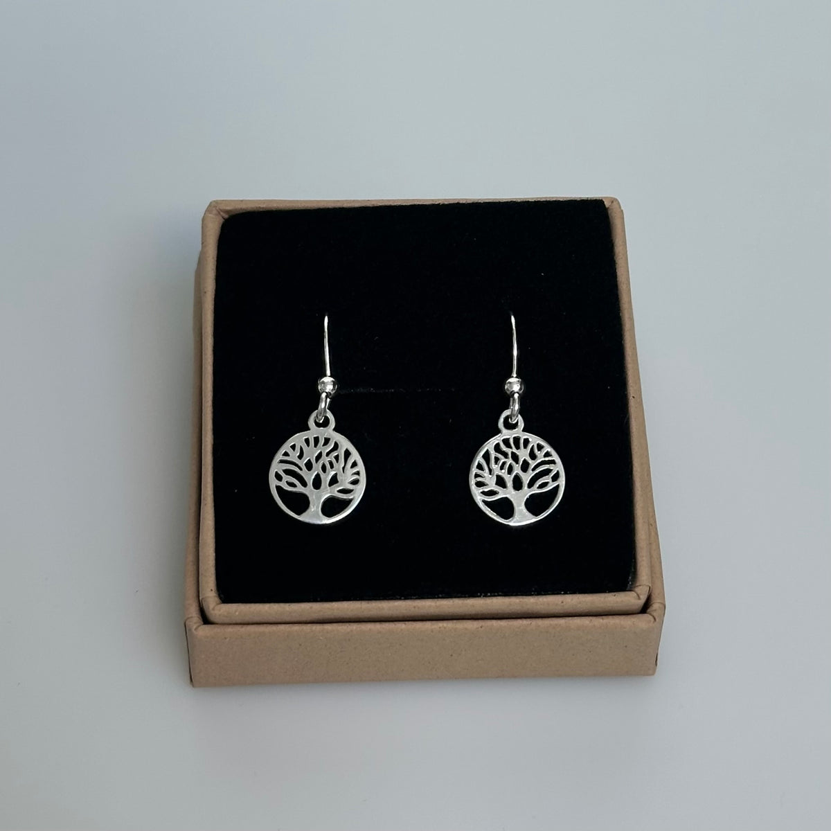 Sterling Silver Tree of Life Dangly Earrings