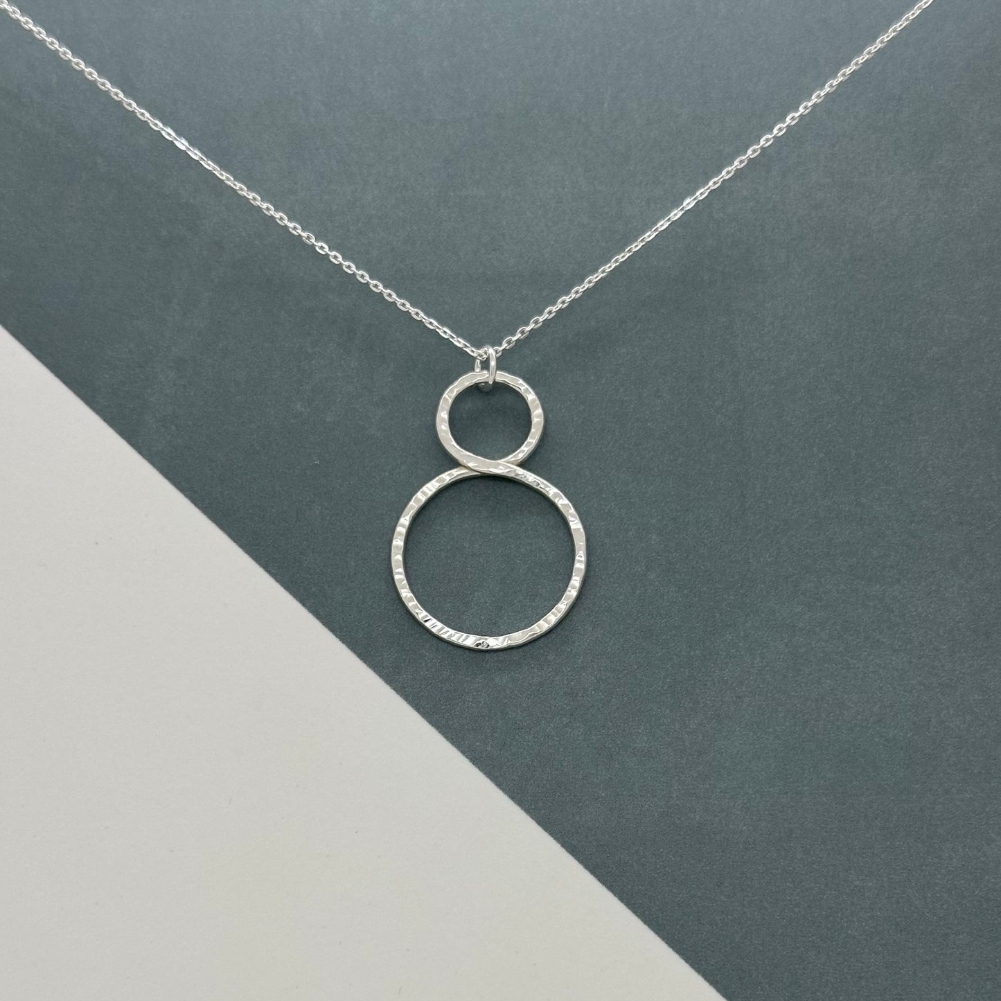 Sterling Silver Textured Infinity Pendant