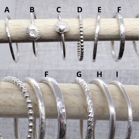 Sterling Silver Stacking Rings