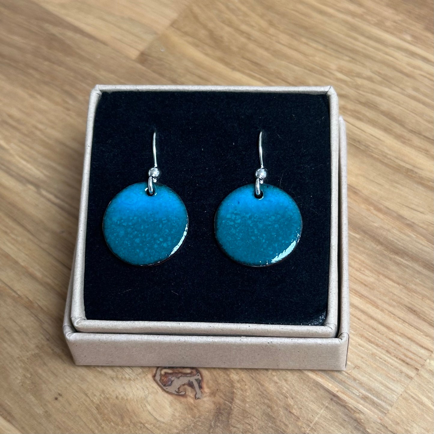 Enamelled “Deep Blue Sea” Gradient Earrings