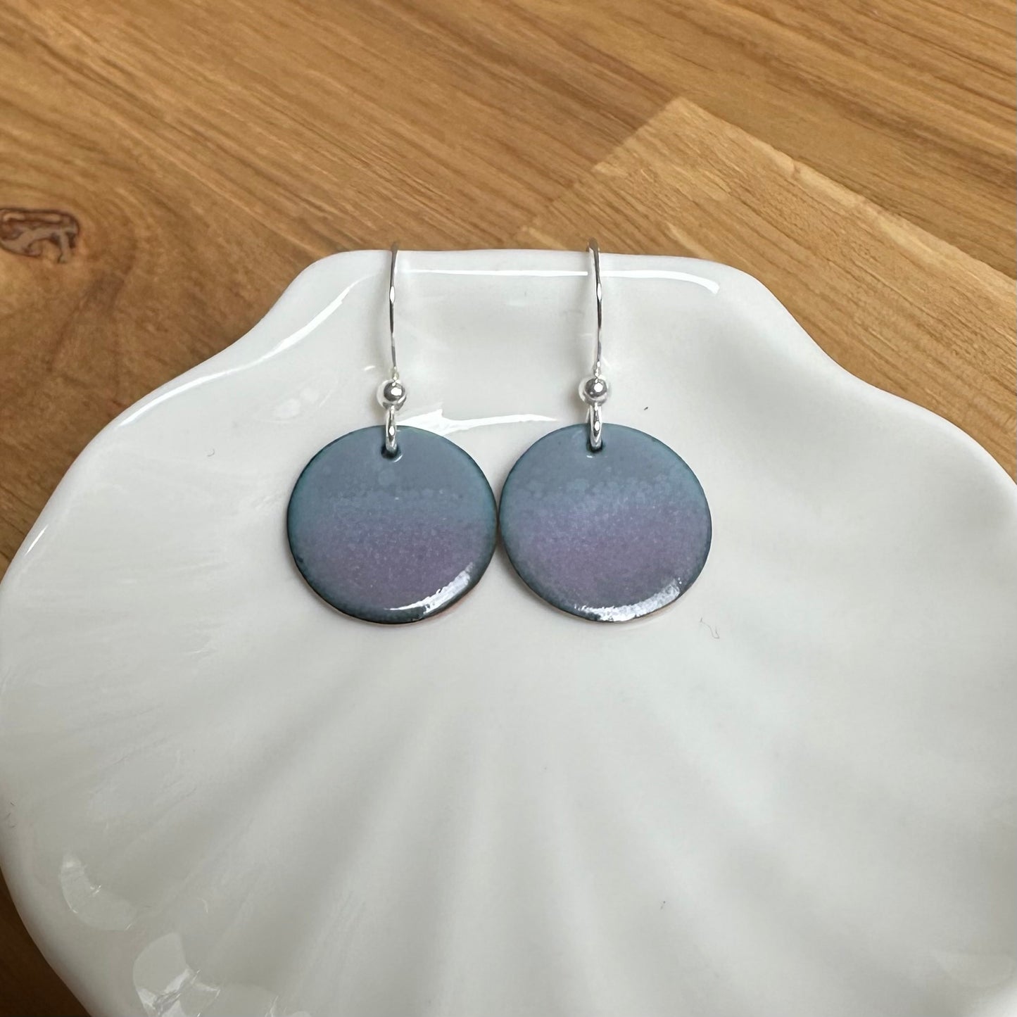 Enamelled “Morning Light” Gradient Earrings