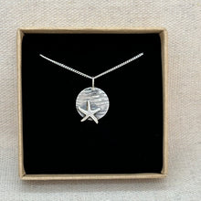 Load image into Gallery viewer, Silver Strandline Pendant - Starfish Sterling Silver Coin Pendant
