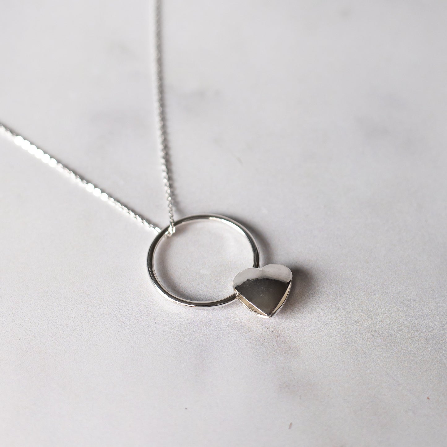 3D Sterling Silver Heart Pendant