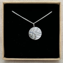 Load image into Gallery viewer, Silver Strandline Pendant - Dog Whelk Sterling Silver Coin Pendant
