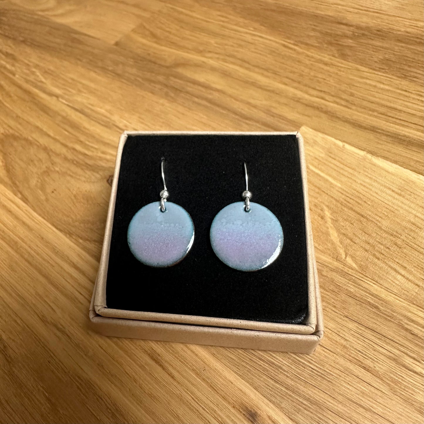 Enamelled “Morning Light” Gradient Earrings