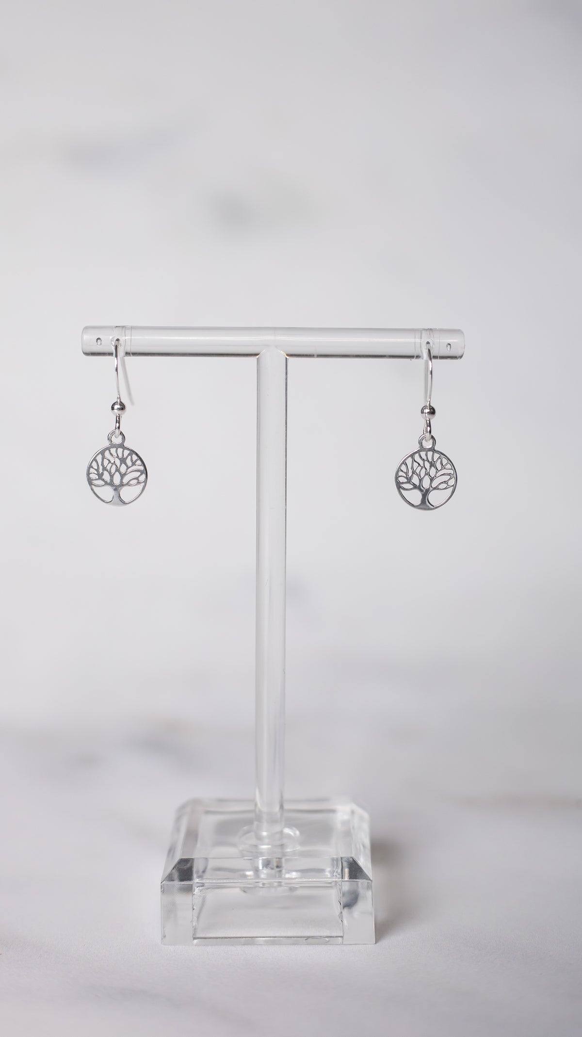 Sterling Silver Tree of Life Dangly Earrings
