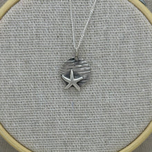 Load image into Gallery viewer, Silver Strandline Pendant - Starfish Sterling Silver Coin Pendant
