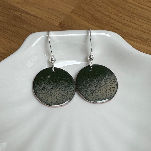 Enamelled “Woodland” Gradient Earrings