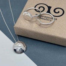 Load image into Gallery viewer, Sterling Silver Mirror Ball Pendant
