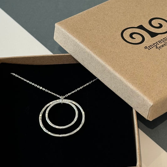 Eco silver jewellery gift in branded box