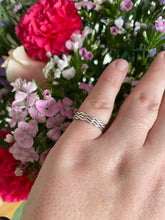 Load image into Gallery viewer, Silver Wave Stacking Rings
