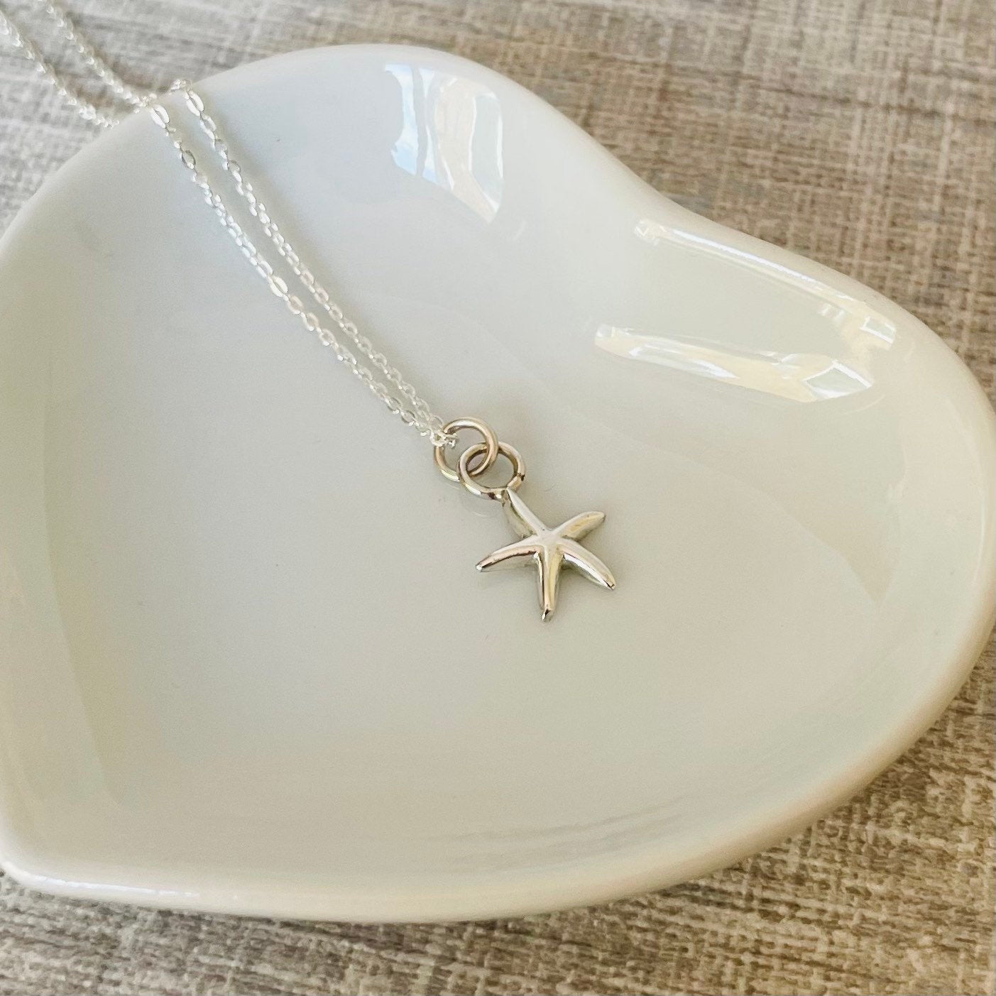 Starfish Pendant with Sterling Silver Chain