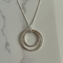 Load image into Gallery viewer, Sterling Silver Textured Circle Pendant
