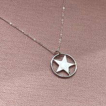 Load image into Gallery viewer, Sterling Silver Star Necklace, made with Recycled Sterling Silver
