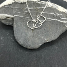 Load image into Gallery viewer, Sterling Silver Triple Heart Necklace
