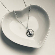 Load image into Gallery viewer, Recycled Sterling Silver “Pebble” Pendant Necklace
