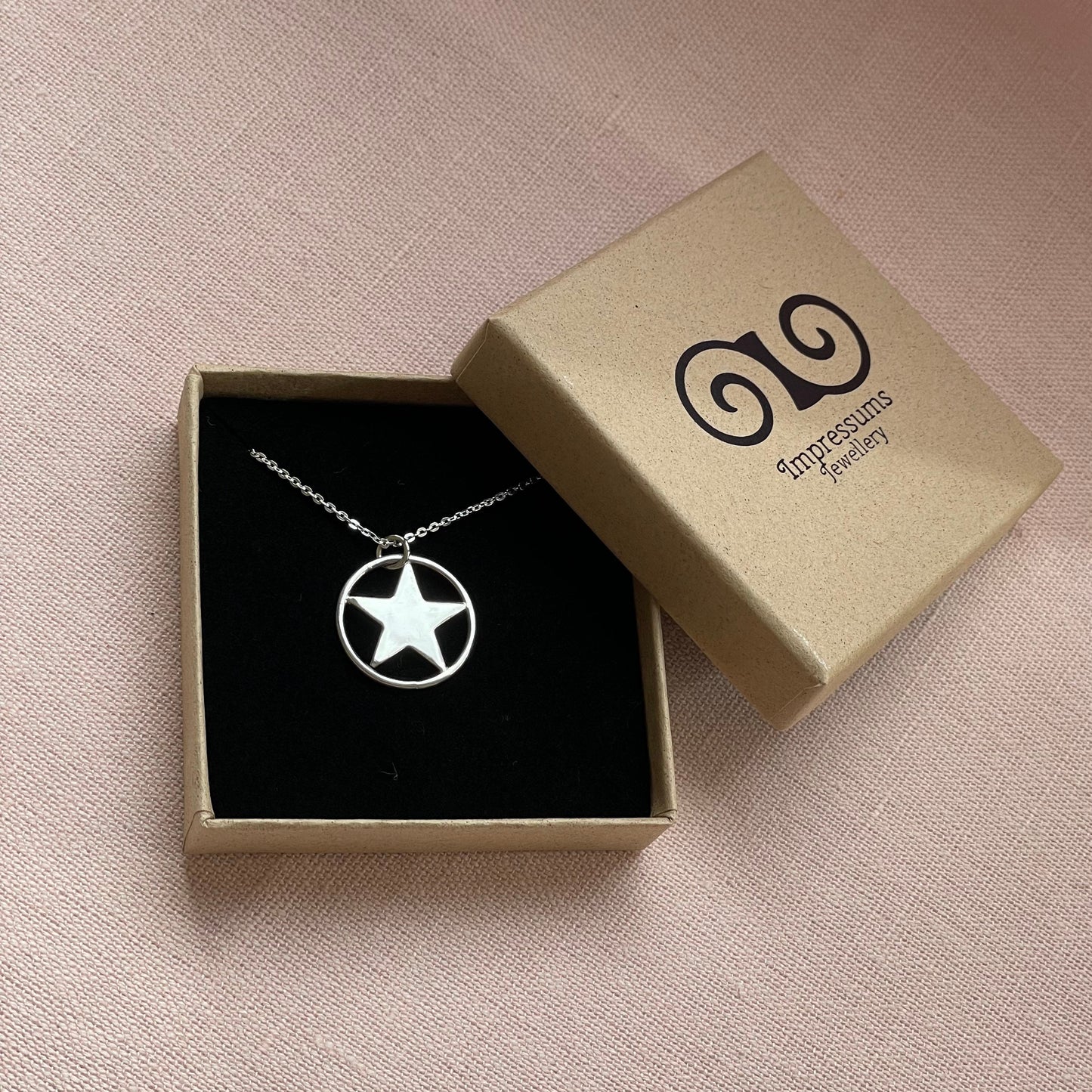 Sterling Silver Star Pendant Necklace | Recycled Silver Celestial Jewellery
